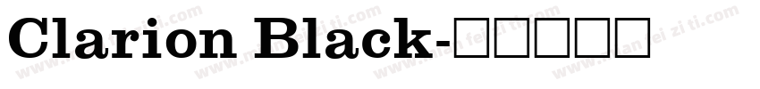 Clarion Black字体转换